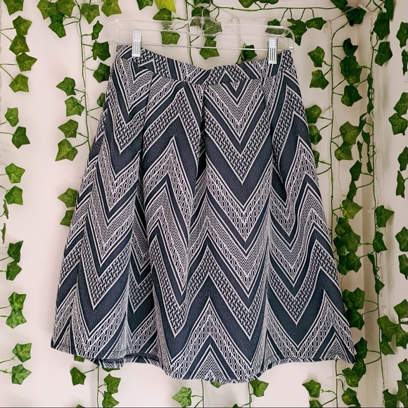 Chevron Midi Skirt - Picture 1 of 5